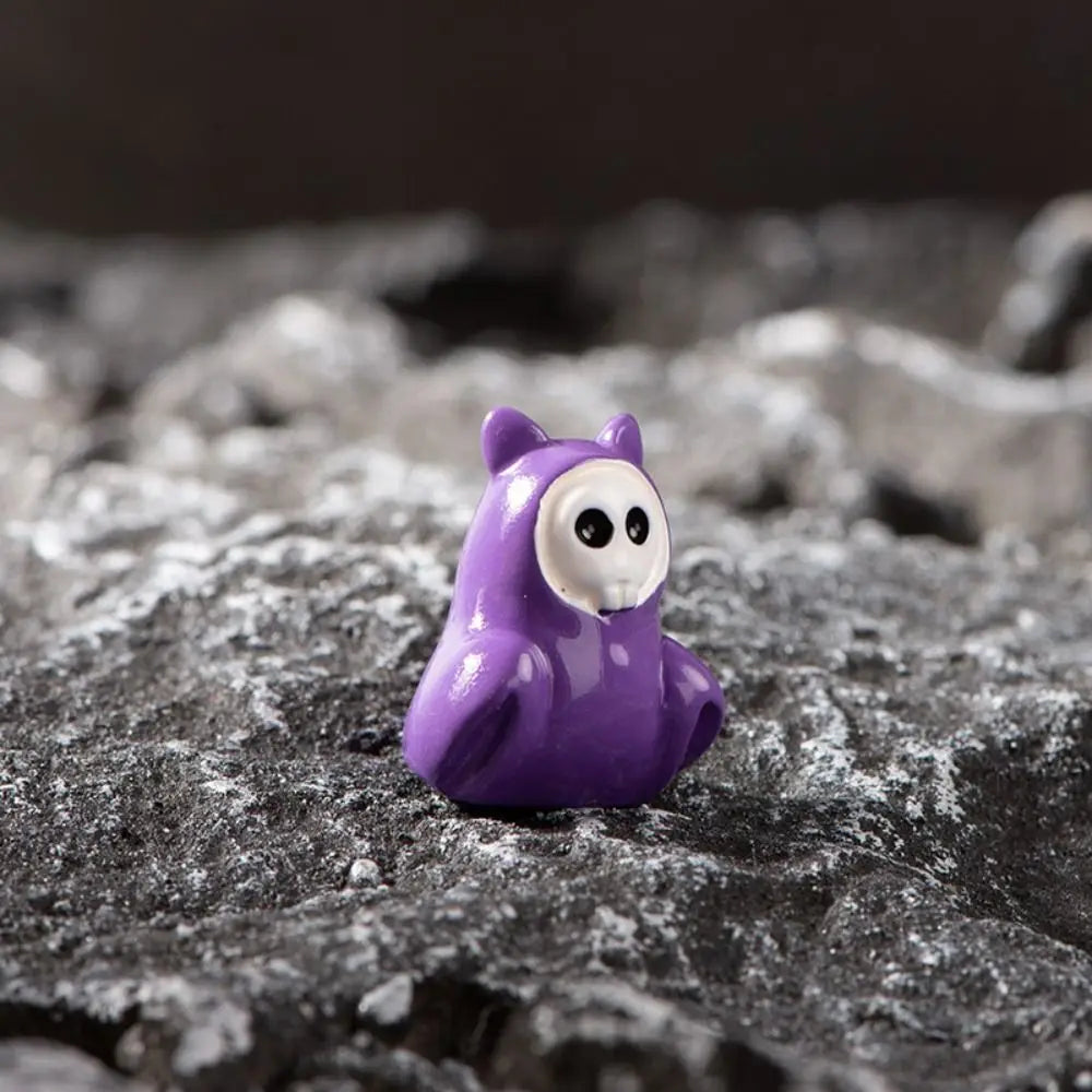 Figuritas de Halloween – Calabaza, Esqueleto y Fantasma en Resina | Miniaturas Decorativas para Fiesta y Hogar