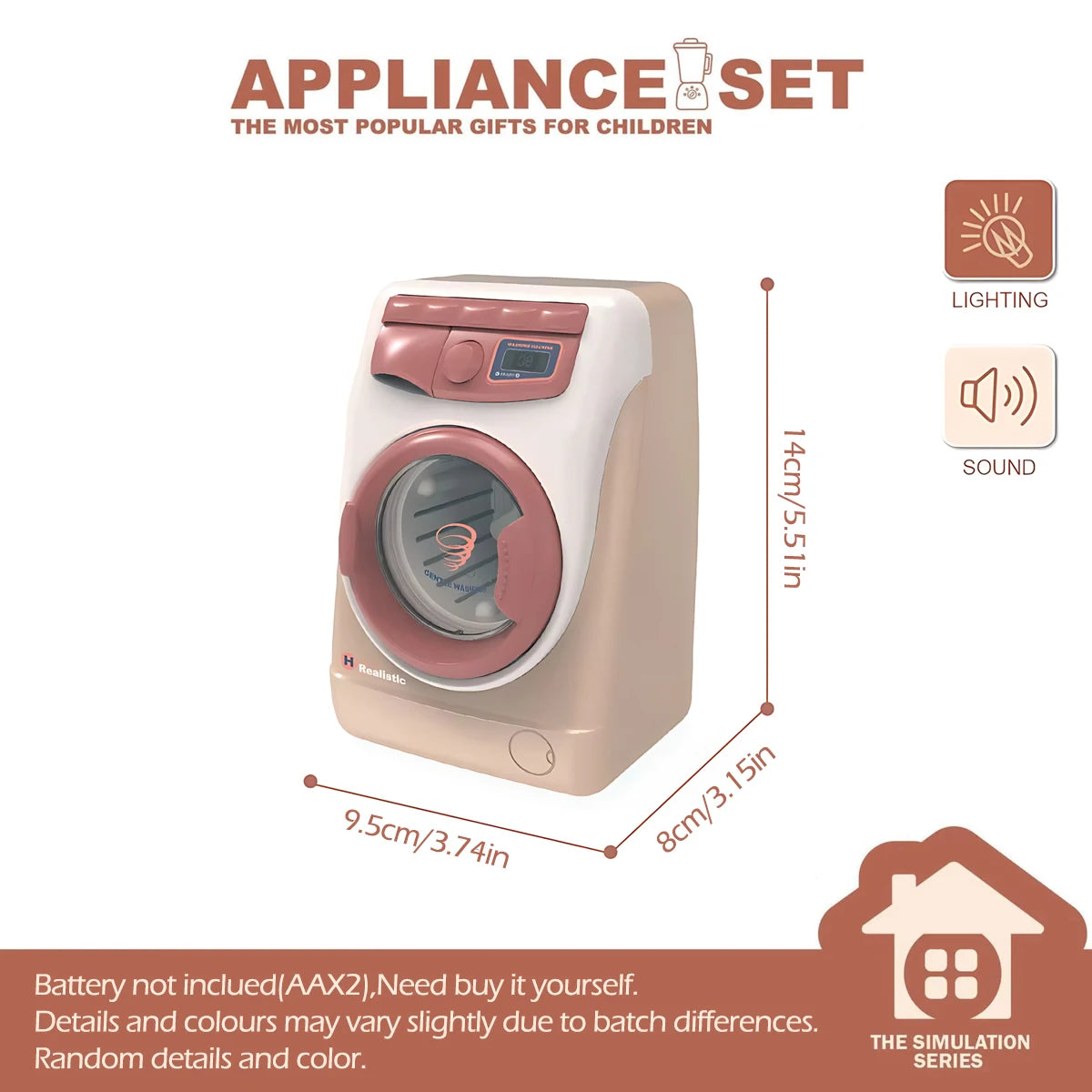 Set de Cocina para Niños – Juguete de Simulación con Electrodomésticos en Miniatura, Juego Interactivo para Niñas y Niños