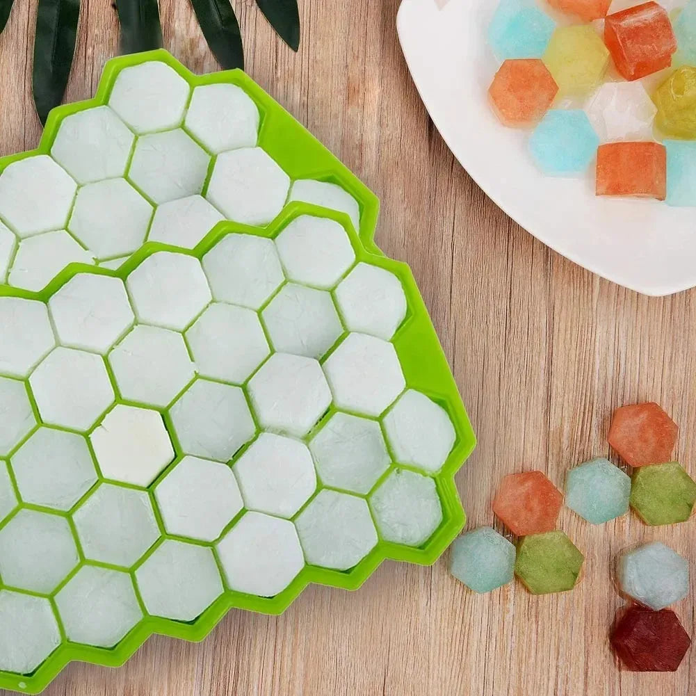 Molde de Silicona Reutilizable 37 Cavidades – Bandeja para Cubos de Hielo, Helados y Paletas DIY