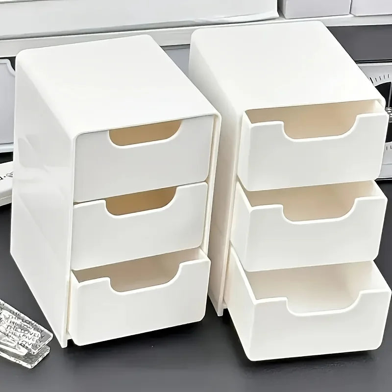 Organizador de Escritorio Chic 3 Niveles con Cajones – Para Oficina, Joyería y Cosméticos