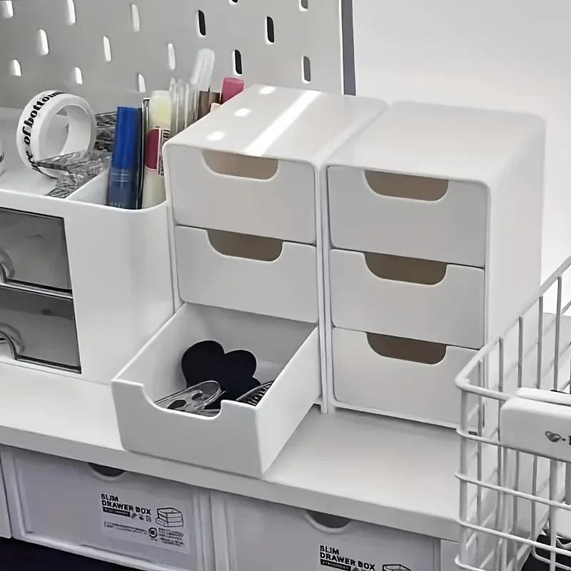 Organizador de Escritorio Chic 3 Niveles con Cajones – Para Oficina, Joyería y Cosméticos
