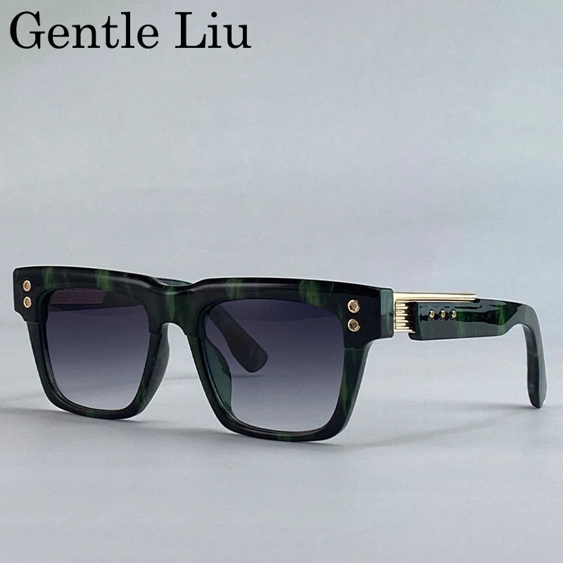 Gafas Polarizadas Clásicas Cuadradas Punk 2025 – UV400 Lentes Vintage Steampunk para Hombre