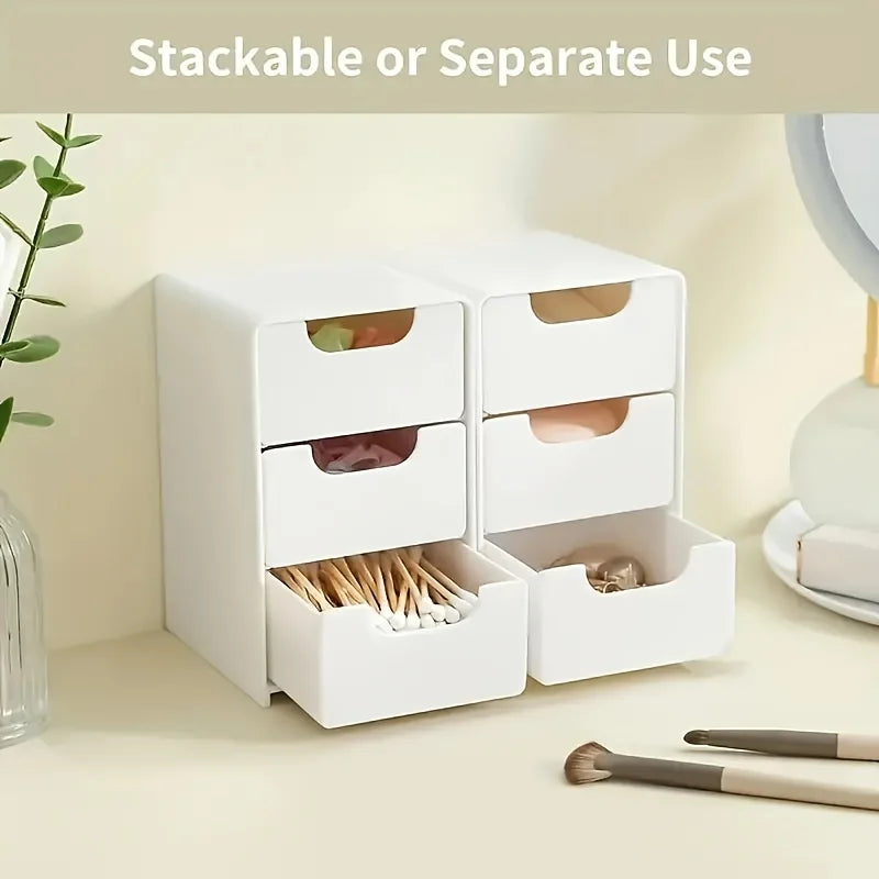 Organizador de Escritorio Chic 3 Niveles con Cajones – Para Oficina, Joyería y Cosméticos