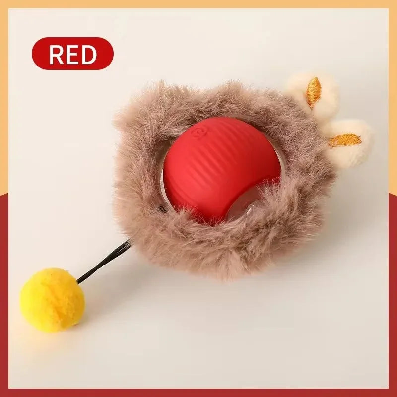 🐾 Smart Cat Toy – Pelota Automática con Cola Falsa Recargable 🎉