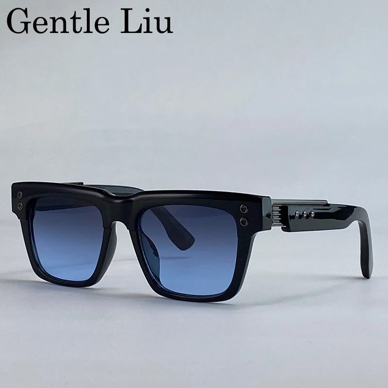 Gafas Polarizadas Clásicas Cuadradas Punk 2025 – UV400 Lentes Vintage Steampunk para Hombre