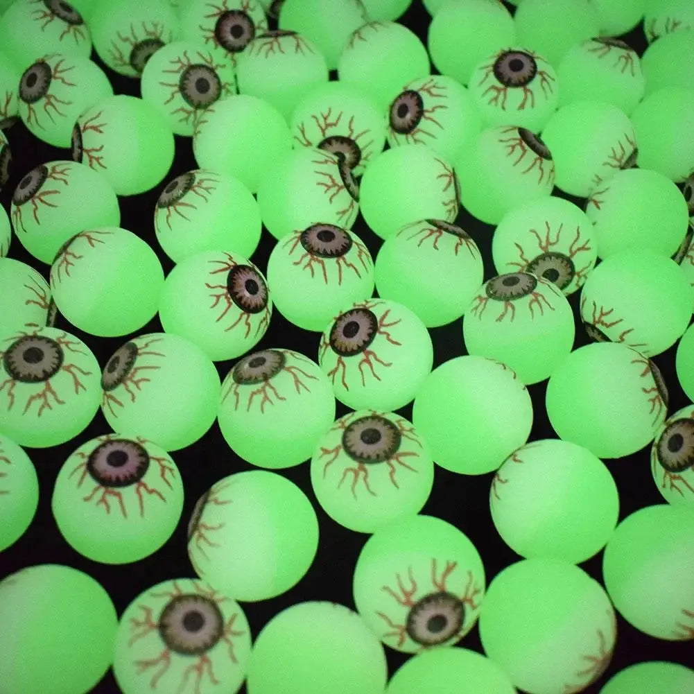 👁️ Pelotas Rebotadoras de Halloween – Ojos Luminiscentes