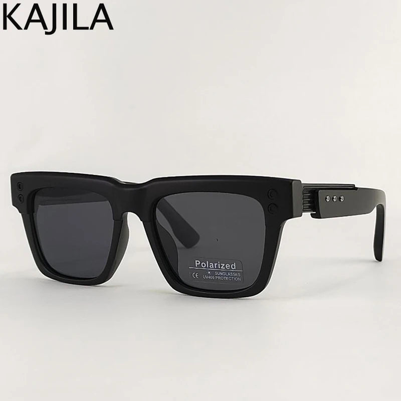 Gafas Polarizadas Clásicas Cuadradas Punk 2025 – UV400 Lentes Vintage Steampunk para Hombre