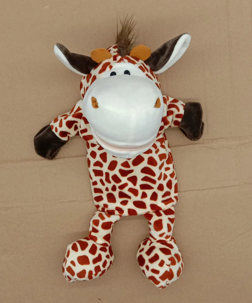 Marioneta de Peluche 35cm – Juguete de Mano de León, Elefante y Cerdito – Juego Padre-Hijo, Regalo de Cumpleaños para Niños