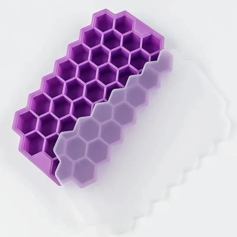Molde de Silicona Reutilizable 37 Cavidades – Bandeja para Cubos de Hielo, Helados y Paletas DIY