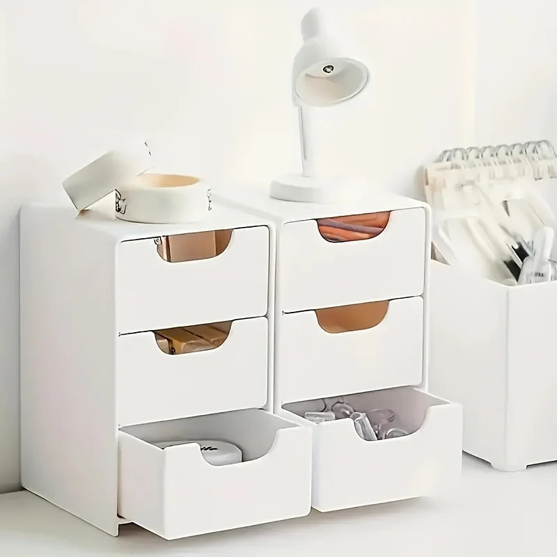 Organizador de Escritorio Chic 3 Niveles con Cajones – Para Oficina, Joyería y Cosméticos