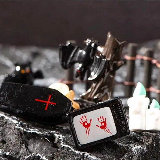 Figuritas de Halloween – Calabaza, Esqueleto y Fantasma en Resina | Miniaturas Decorativas para Fiesta y Hogar