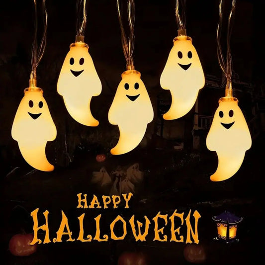 👻 Luces LED de Fantasmas para Halloween – 3M / 20 Luces