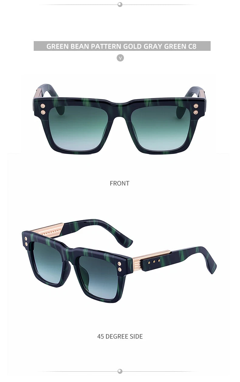 Gafas Polarizadas Clásicas Cuadradas Punk 2025 – UV400 Lentes Vintage Steampunk para Hombre