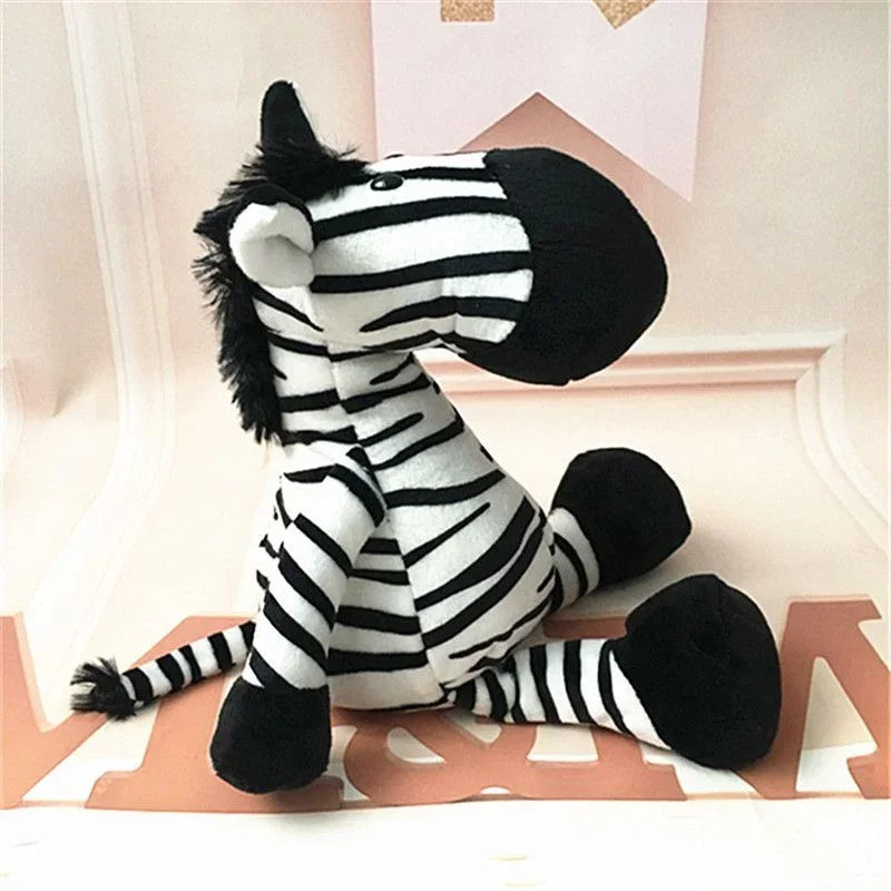 Peluches Kawaii de Animales de la Jungla 25cm – Juguetes de Selva: Perro, Cebra, Elefante, León, Zorro y Jirafa – Regalo de Cumpleaños para Niños