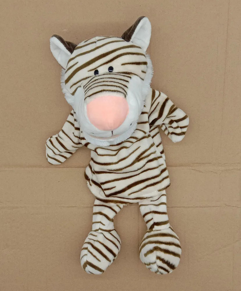 Marioneta de Peluche 35cm – Juguete de Mano de León, Elefante y Cerdito – Juego Padre-Hijo, Regalo de Cumpleaños para Niños