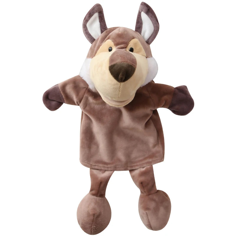 Marioneta de Peluche 35cm – Juguete de Mano de León, Elefante y Cerdito – Juego Padre-Hijo, Regalo de Cumpleaños para Niños