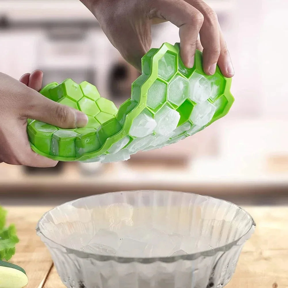 Molde de Silicona Reutilizable 37 Cavidades – Bandeja para Cubos de Hielo, Helados y Paletas DIY