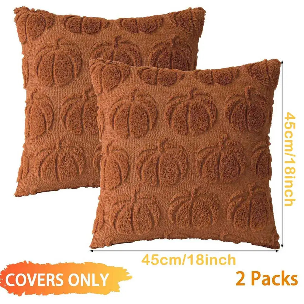 🎃 Fundas de Cojín Otoño-Halloween – Pack de 2 (18x18")