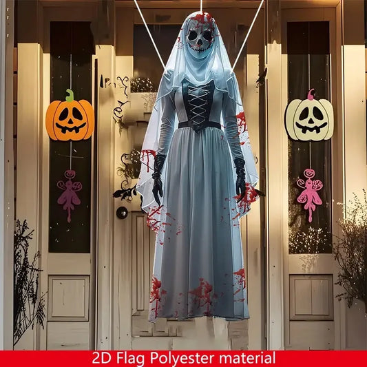 💀 Tela de Fondo Halloween – Novia Calavera 2D