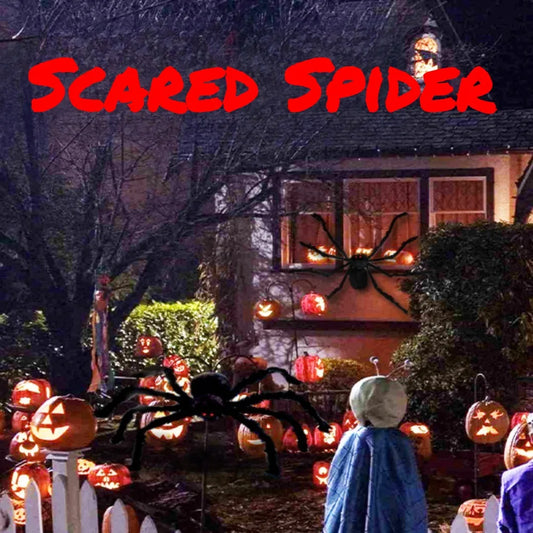 Araña Gigante de Halloween | Decoración Interior y Exterior para Casa Embrujada y Fiestas