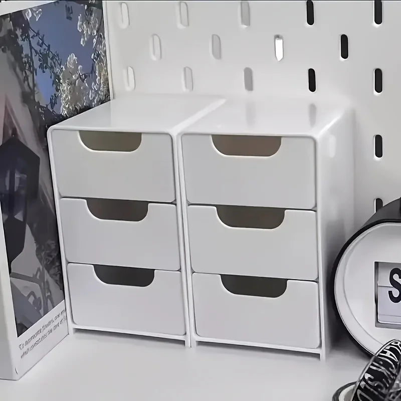 Organizador de Escritorio Chic 3 Niveles con Cajones – Para Oficina, Joyería y Cosméticos