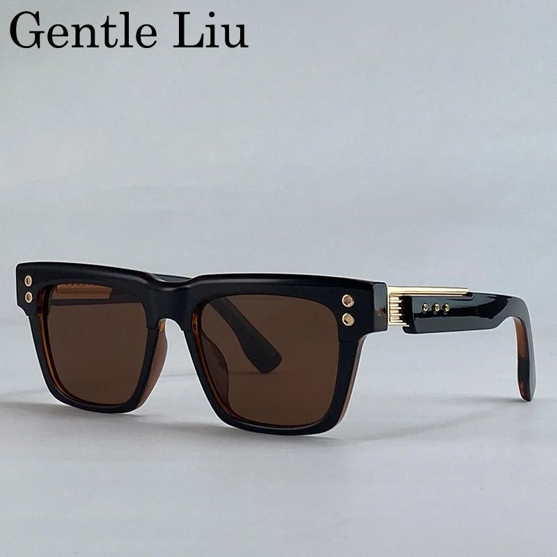Gafas Polarizadas Clásicas Cuadradas Punk 2025 – UV400 Lentes Vintage Steampunk para Hombre
