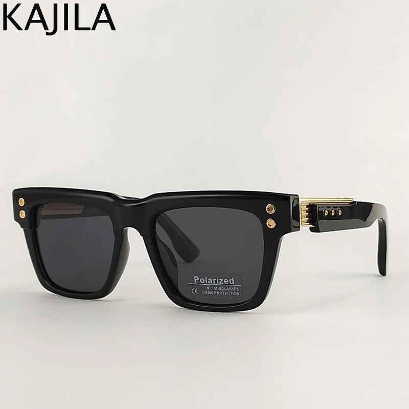 Gafas Polarizadas Clásicas Cuadradas Punk 2025 – UV400 Lentes Vintage Steampunk para Hombre