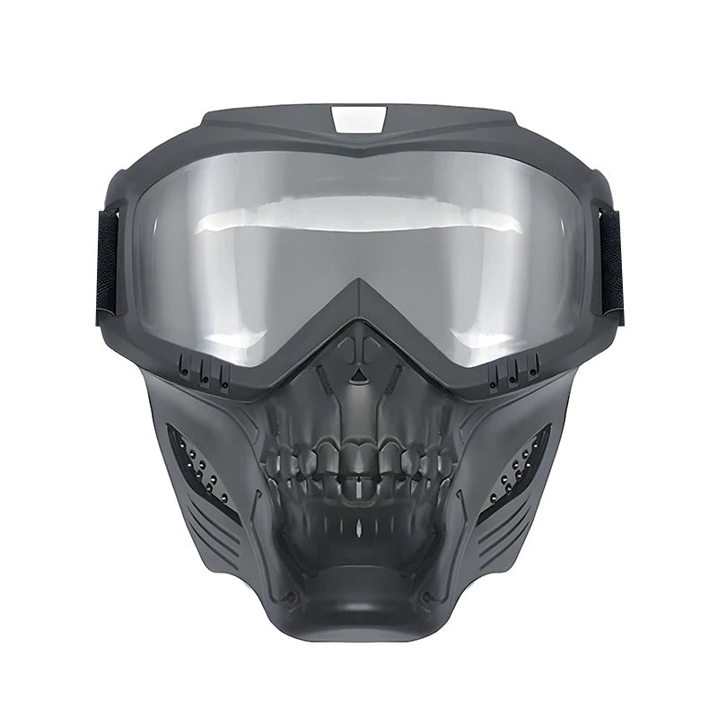 🏍️ Gafas y Mascarilla Táctica para Motocicleta – Anti-Viento y Resistente a Impactos