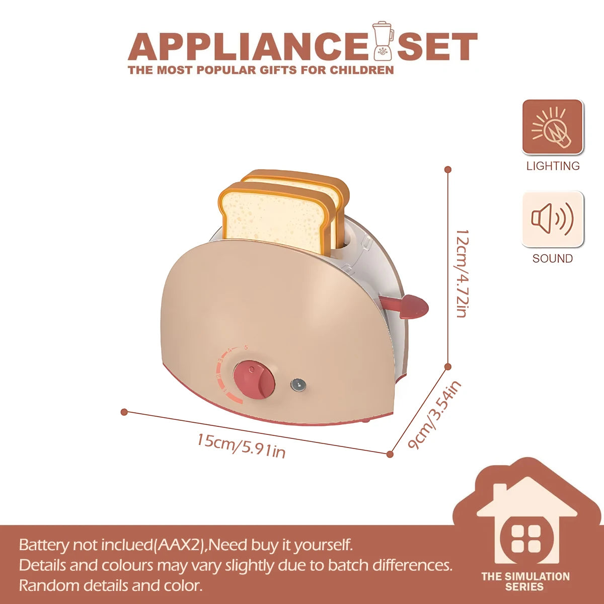 Set de Cocina para Niños – Juguete de Simulación con Electrodomésticos en Miniatura, Juego Interactivo para Niñas y Niños