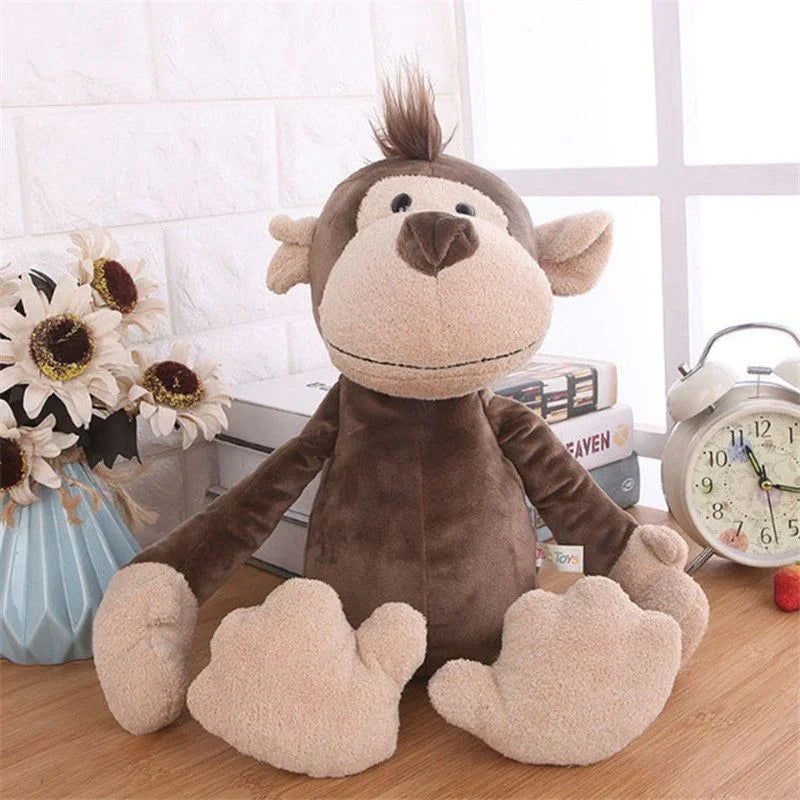 Peluches Kawaii de Animales de la Jungla 25cm – Juguetes de Selva: Perro, Cebra, Elefante, León, Zorro y Jirafa – Regalo de Cumpleaños para Niños