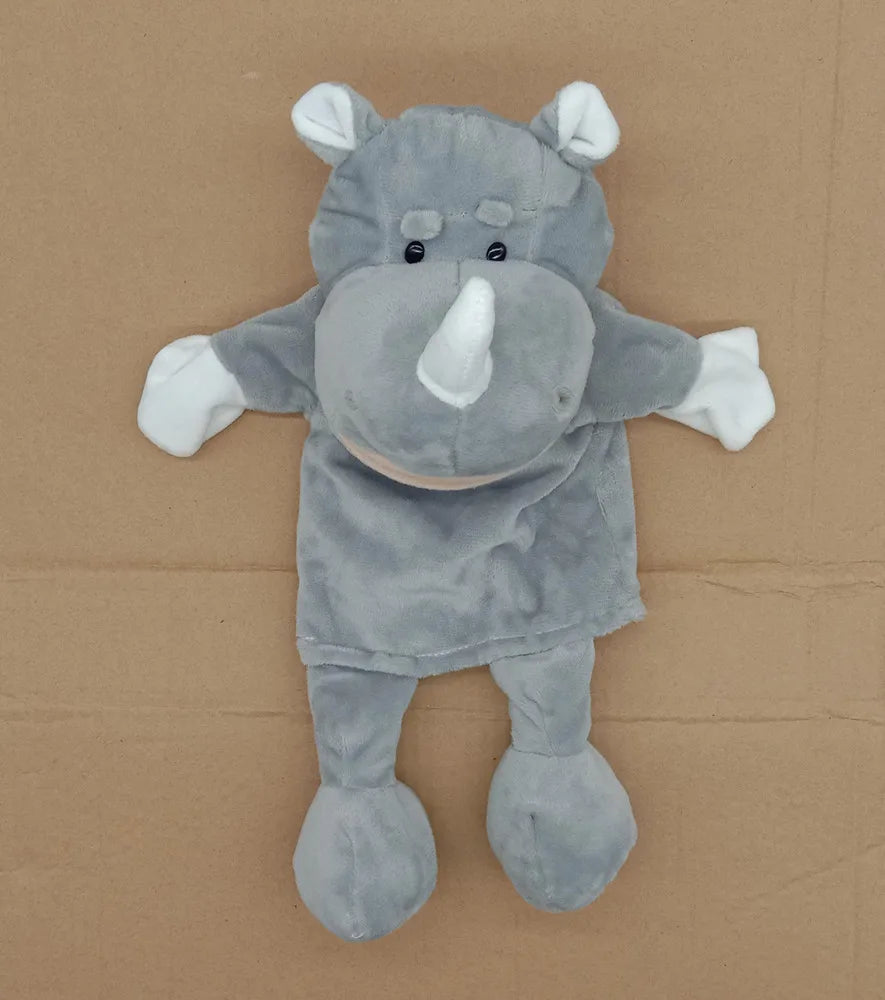 Marioneta de Peluche 35cm – Juguete de Mano de León, Elefante y Cerdito – Juego Padre-Hijo, Regalo de Cumpleaños para Niños