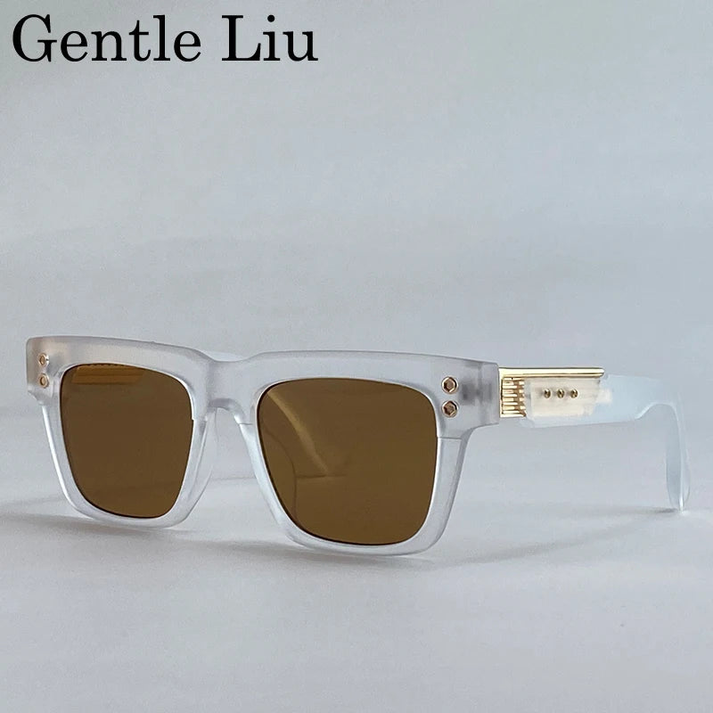 Gafas Polarizadas Clásicas Cuadradas Punk 2025 – UV400 Lentes Vintage Steampunk para Hombre