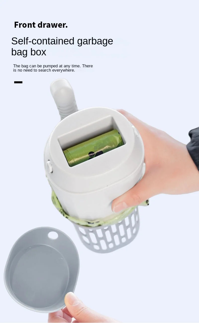 Pala para Arena de Gato con Bolsa Repuesto – Scoop Grande y Portátil para Limpieza Fácil