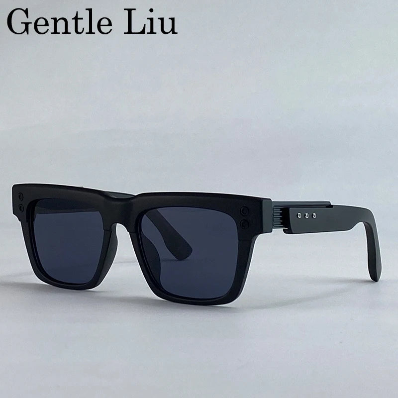 Gafas Polarizadas Clásicas Cuadradas Punk 2025 – UV400 Lentes Vintage Steampunk para Hombre