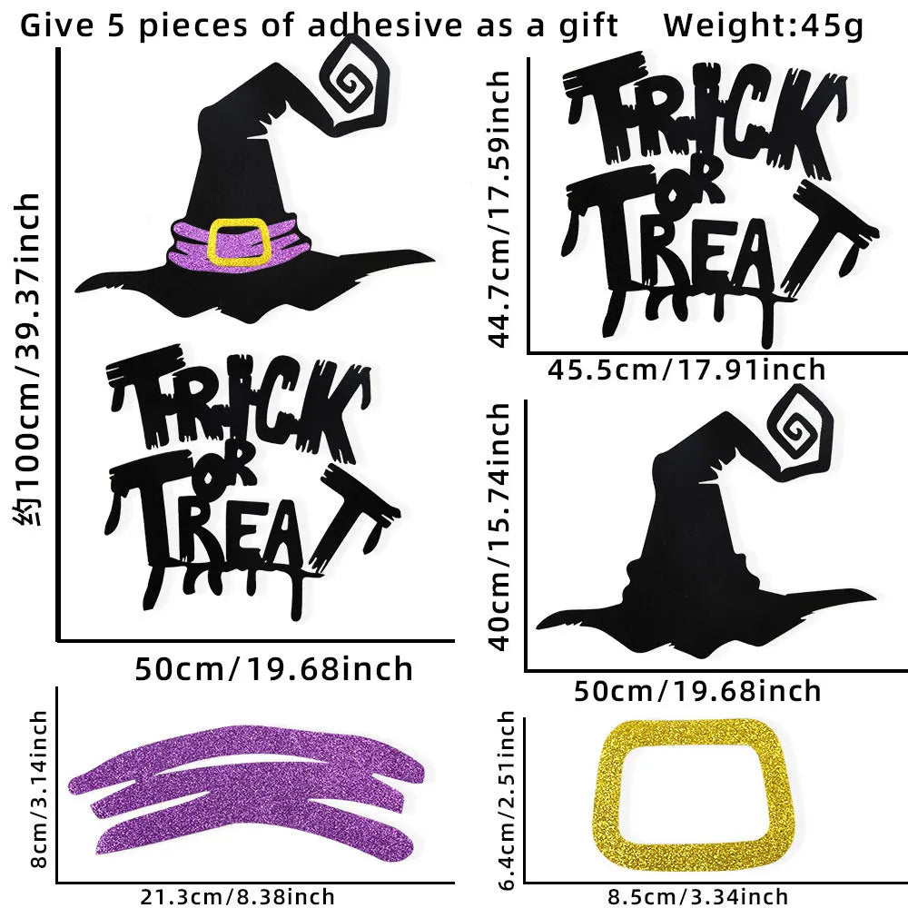 🎃 Pegatinas de Halloween – Decoración de Puertas y Ventanas