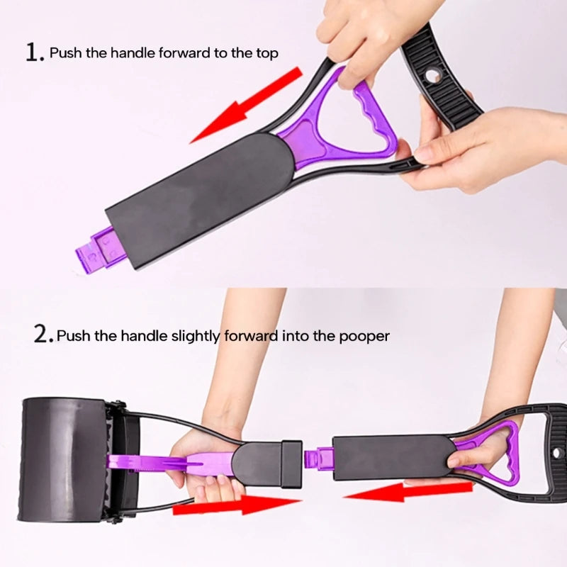 Recogedor de Popó para Perros y Gatos – Pooper Scooper Resistente y Portátil para Paseos