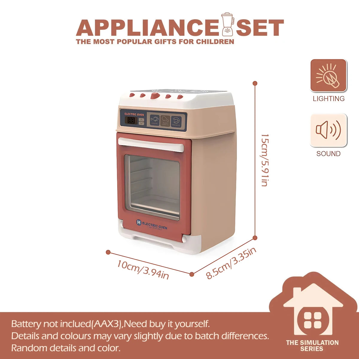 Set de Cocina para Niños – Juguete de Simulación con Electrodomésticos en Miniatura, Juego Interactivo para Niñas y Niños