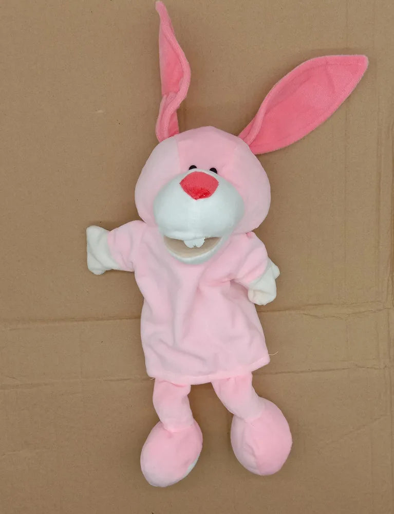 Marioneta de Peluche 35cm – Juguete de Mano de León, Elefante y Cerdito – Juego Padre-Hijo, Regalo de Cumpleaños para Niños