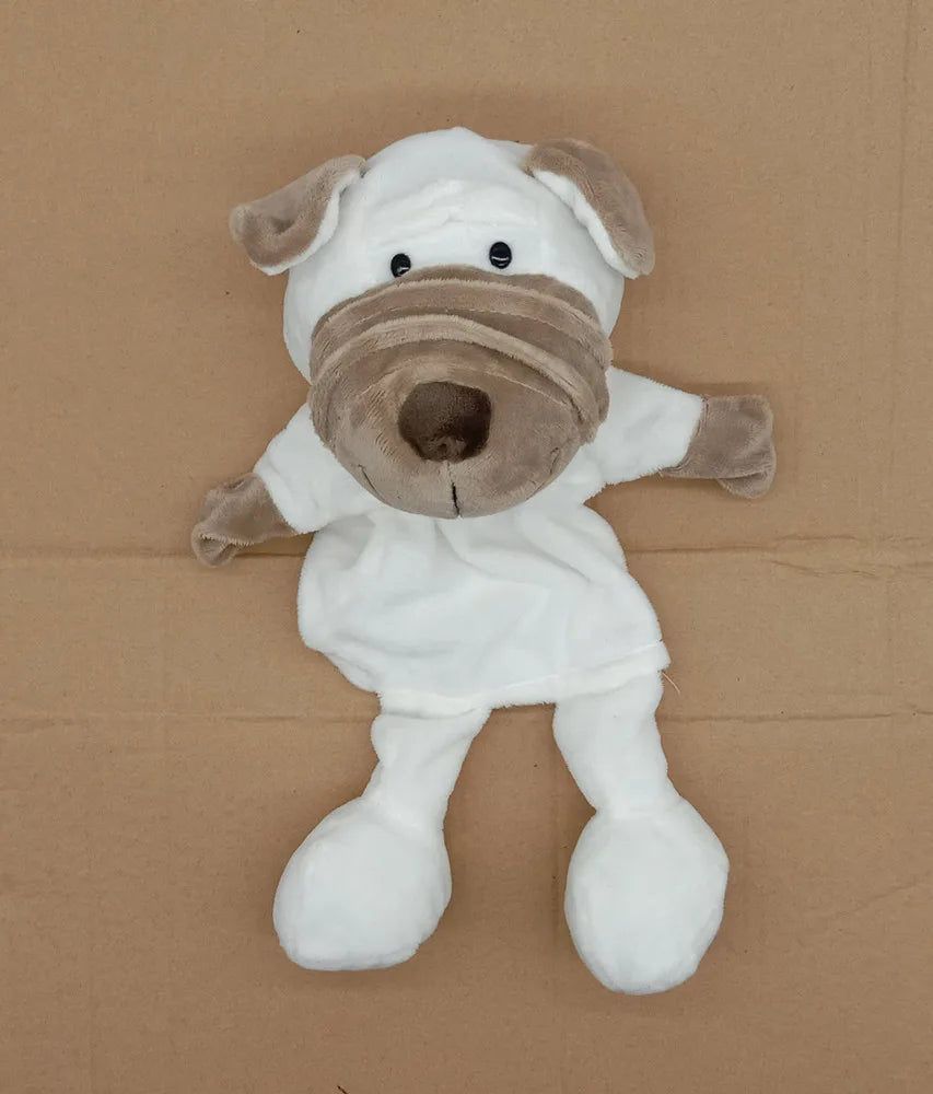 Marioneta de Peluche 35cm – Juguete de Mano de León, Elefante y Cerdito – Juego Padre-Hijo, Regalo de Cumpleaños para Niños