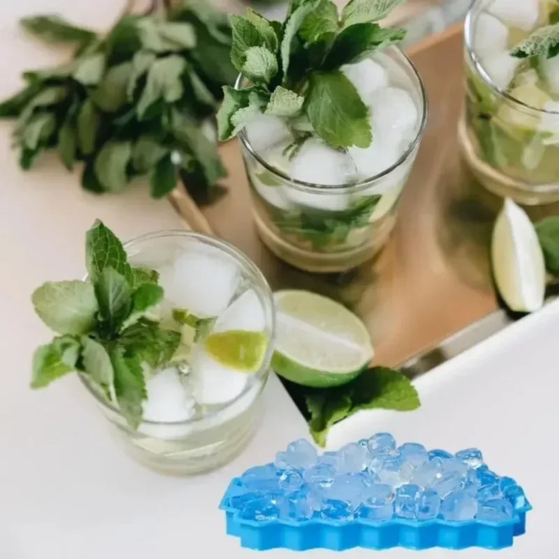 Molde de Silicona Reutilizable 37 Cavidades – Bandeja para Cubos de Hielo, Helados y Paletas DIY