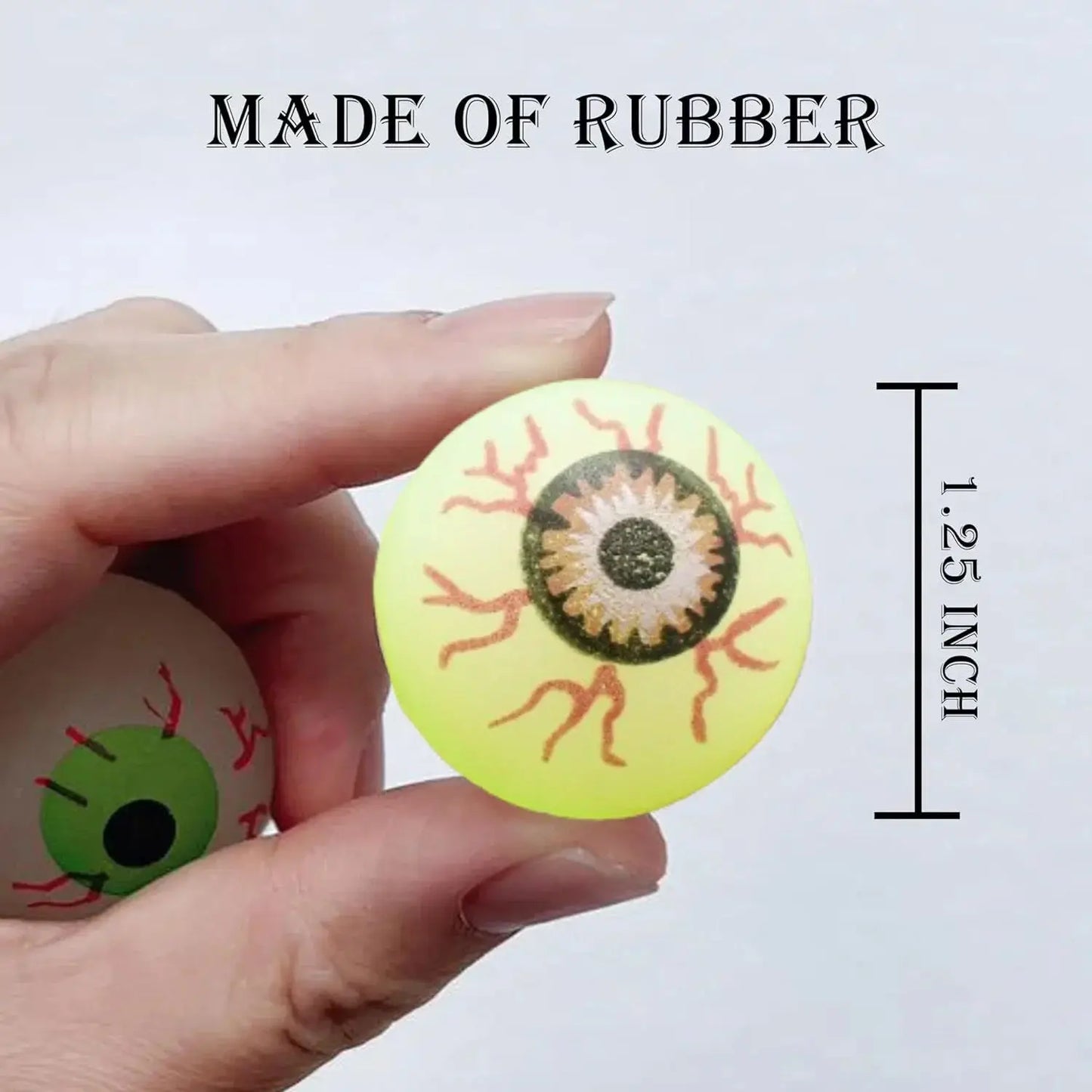 👁️ Pelotas Rebotadoras de Halloween – Ojos Luminiscentes