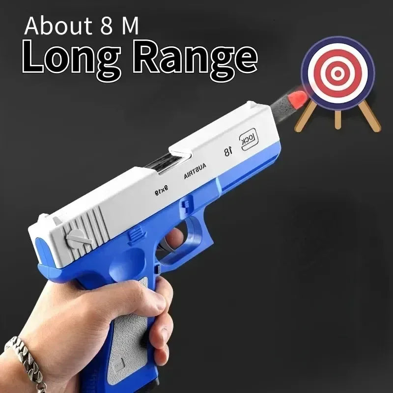 Pistola de Juguete M1911 – Lanzadora de Balas Suaves, Recargable y Segura para Juegos al Aire Libre