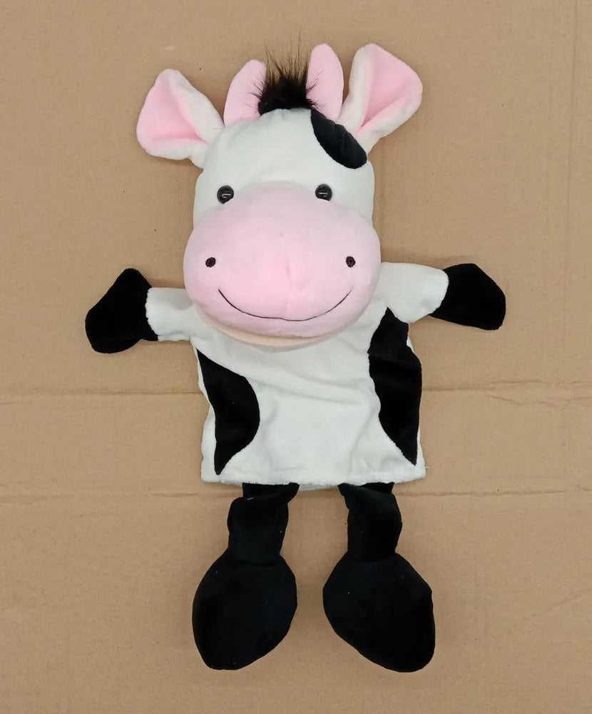 Marioneta de Peluche 35cm – Juguete de Mano de León, Elefante y Cerdito – Juego Padre-Hijo, Regalo de Cumpleaños para Niños
