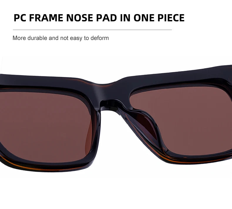 Gafas Polarizadas Clásicas Cuadradas Punk 2025 – UV400 Lentes Vintage Steampunk para Hombre