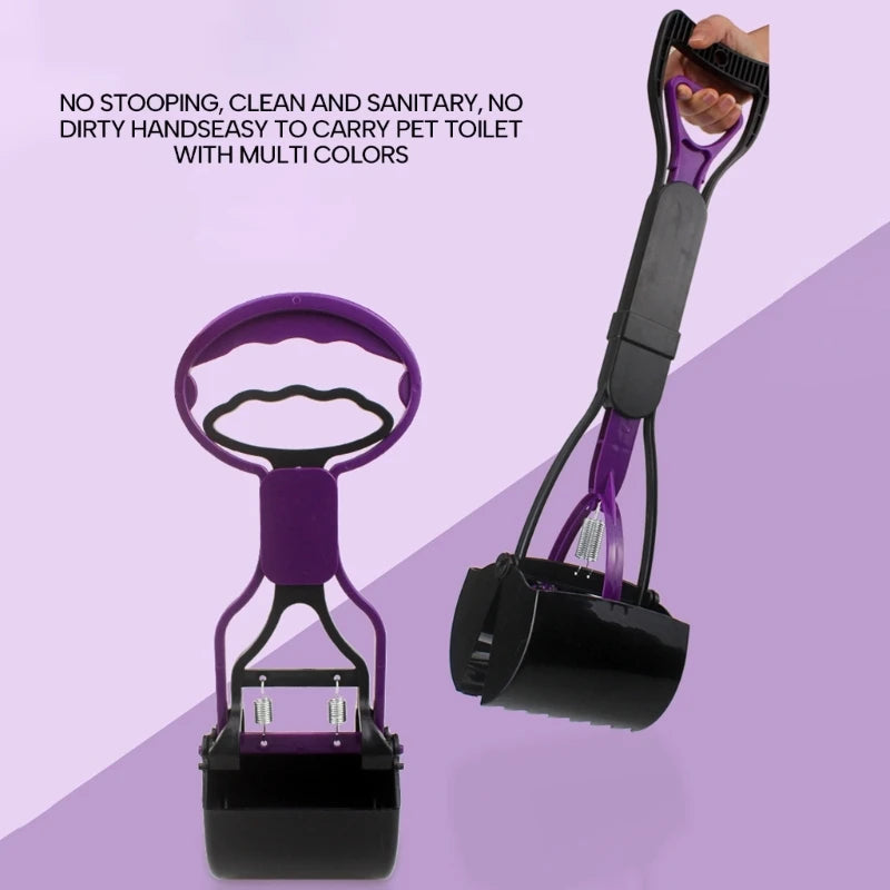 Recogedor de Popó para Perros y Gatos – Pooper Scooper Resistente y Portátil para Paseos