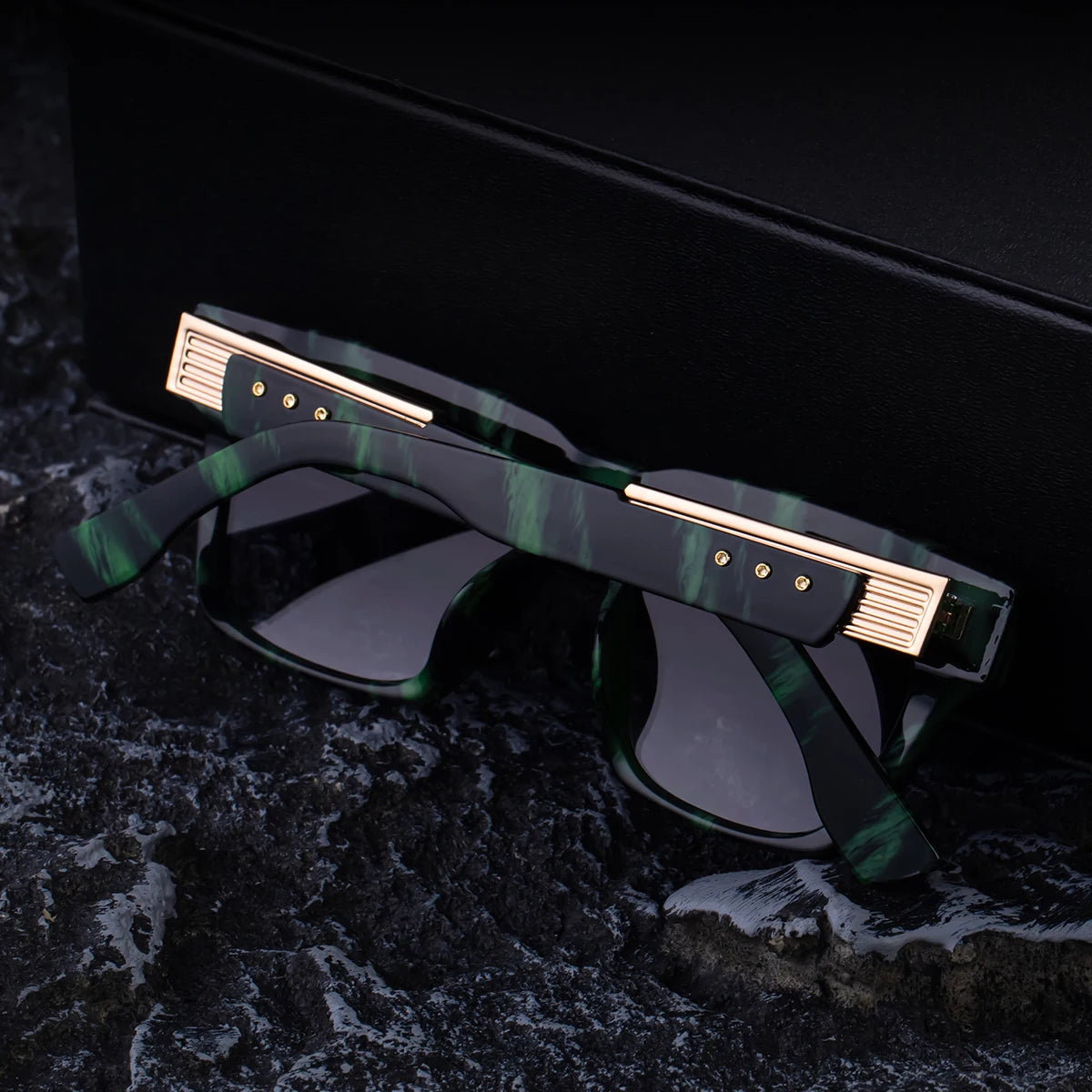 Gafas Polarizadas Clásicas Cuadradas Punk 2025 – UV400 Lentes Vintage Steampunk para Hombre