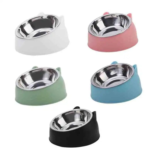 🐾 Tazón Elevado 15° para Mascotas – 100ML 🐶🐱