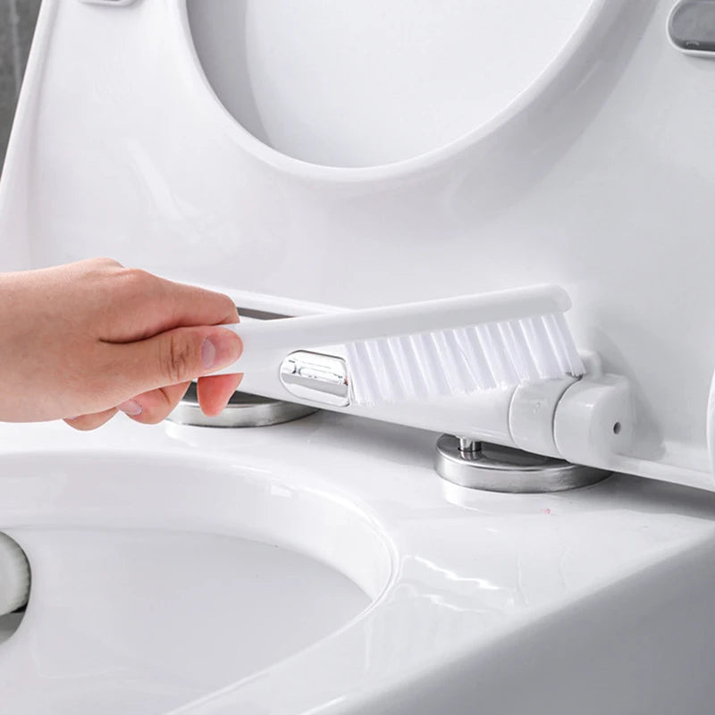 Cepillo de Baño Colgante con Soporte – Cerdas Suaves de Silicona y Mango Largo Antideslizante