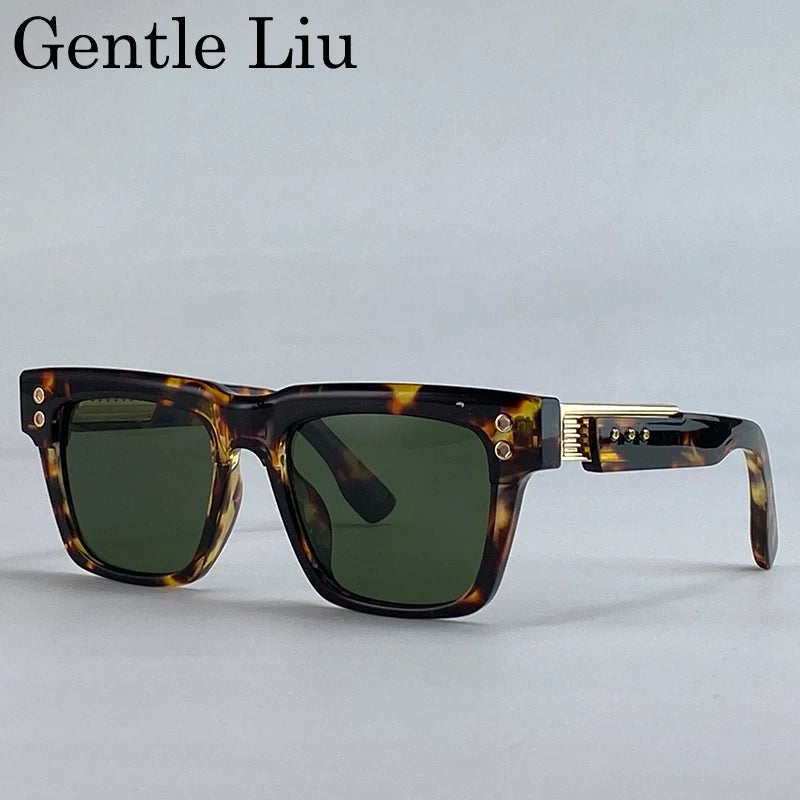 Gafas Polarizadas Clásicas Cuadradas Punk 2025 – UV400 Lentes Vintage Steampunk para Hombre